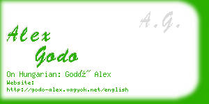 alex godo business card